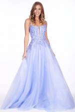 Lilly Purple Open Strappy Back Gown